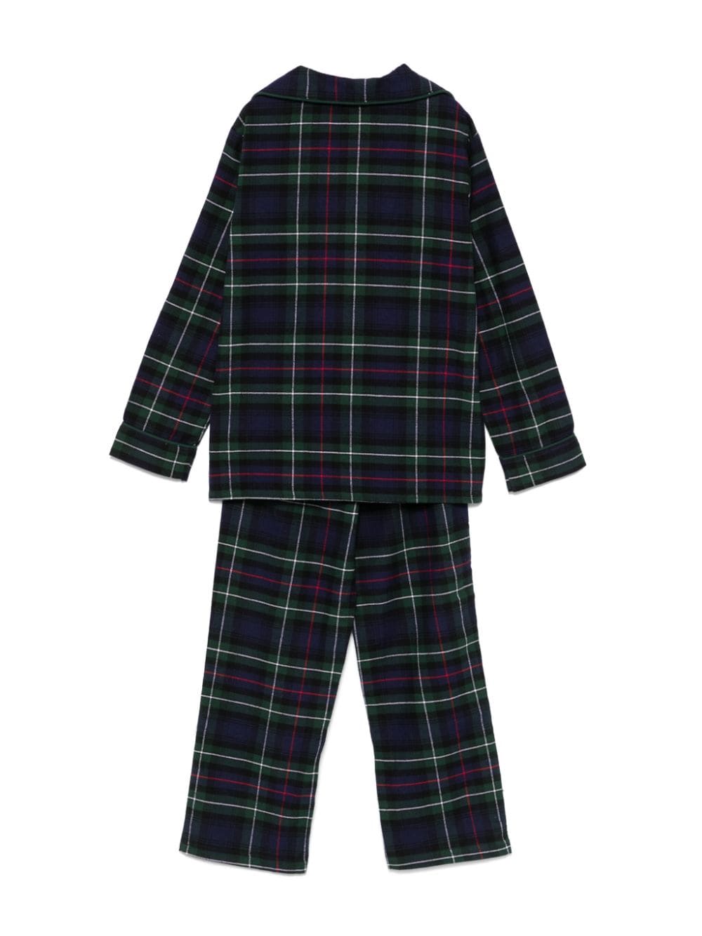 Ralph Lauren Kids Kesington geruite pyjama - Blauw