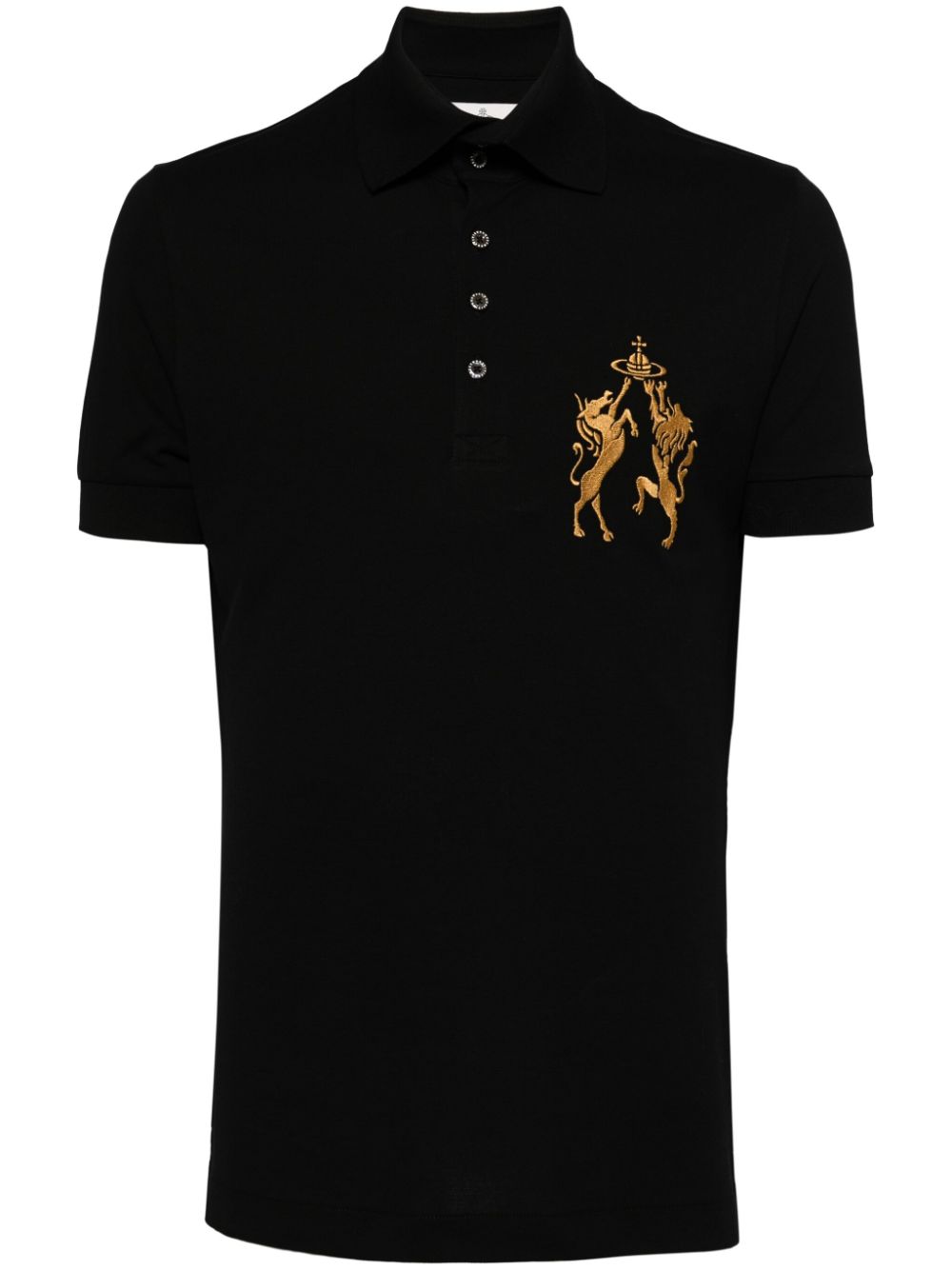 Vivienne Westwood Polo con 2 bottoni - Nero