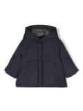 Il Gufo logo-patch puffer jacket - Blue