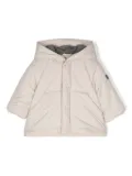 Il Gufo logo-patch puffer jacket - Neutrals
