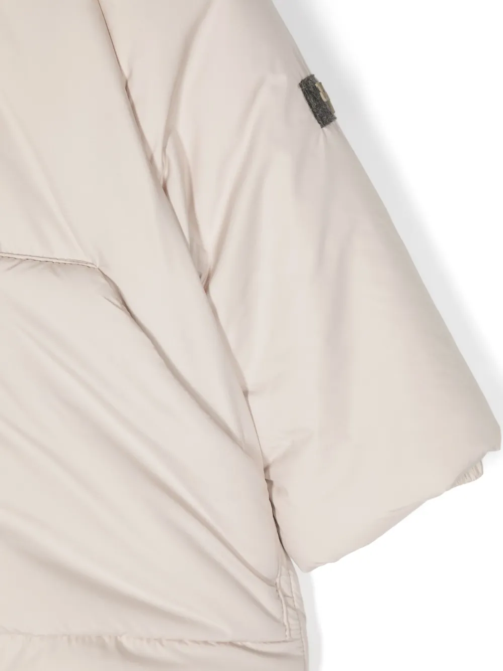 Il Gufo Donsjack met logopatch Beige