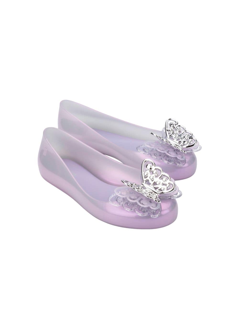 Mini Melissa Sweet Love Fly II ballerina shoes Purple