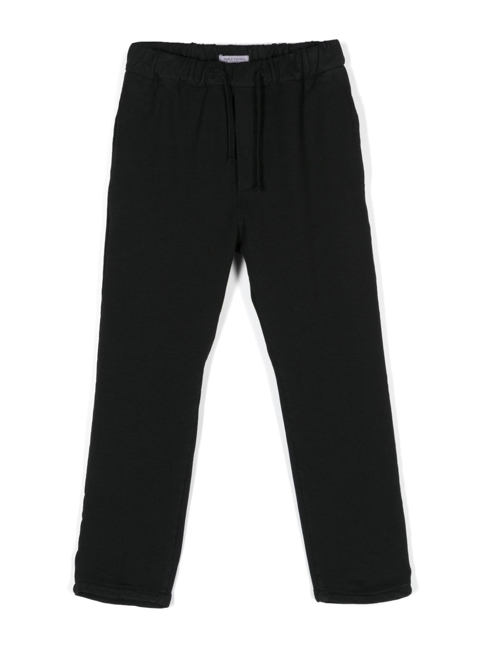 Paolo Pecora Kids logo-tag trousers - Black