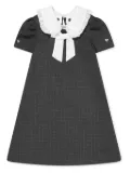 Monnalisa Milano checked dress - Grey