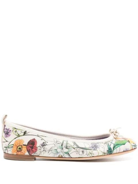 Gucci patterned ballerina shoes