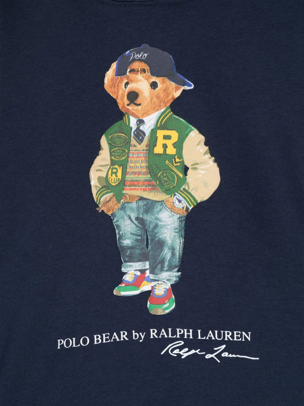 POLO RALPH LAUREN KIDS Hoodie met teddybeerprint Blauw