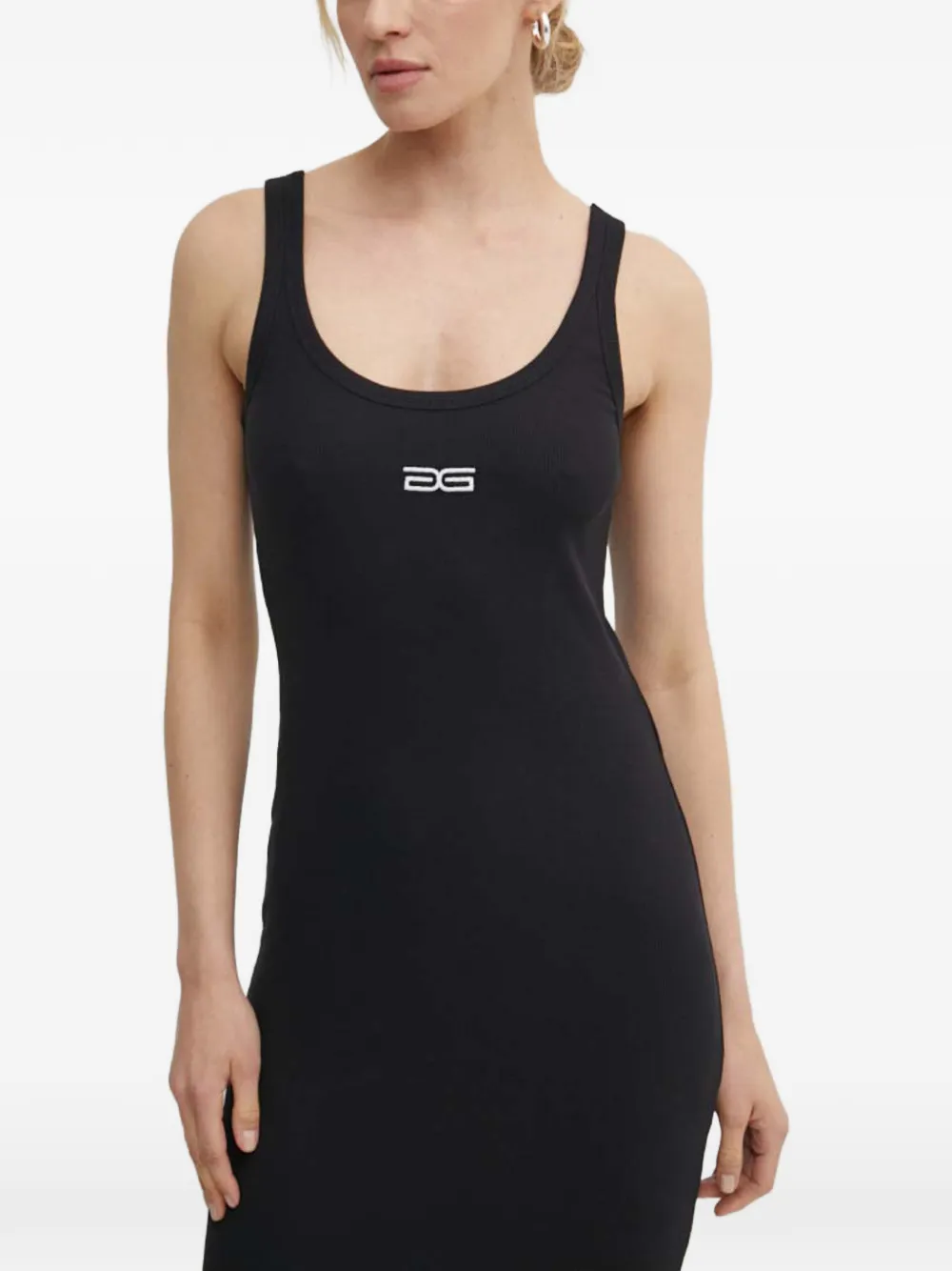 Gestuz side-split maxi dress - Nero