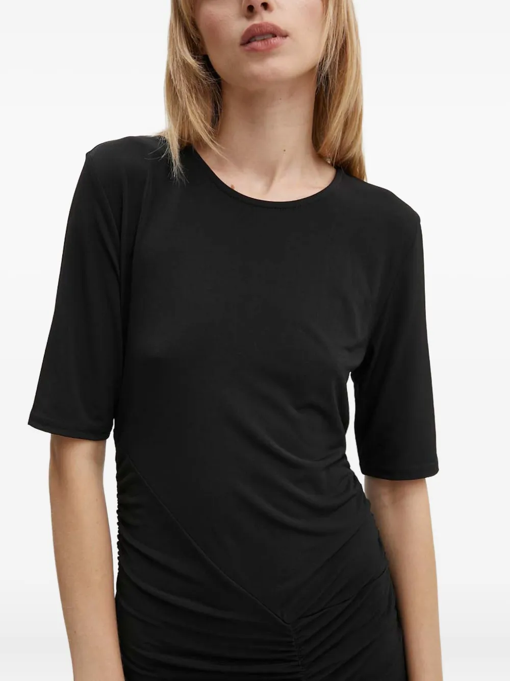 Gestuz MailyGZ maxi-jurk met korte mouwen Zwart