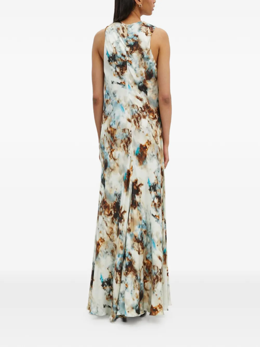  Gestuz Draped-detail Sleeveless Maxi Dress - Neutrals 