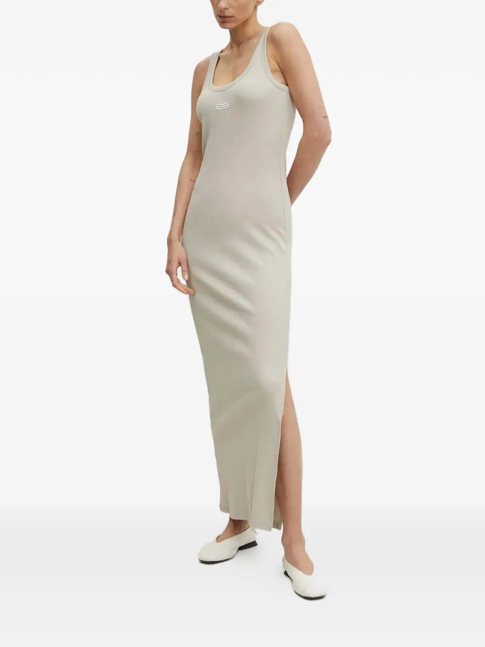  Gestuz Side-split Maxi Dress - Neutrals 
