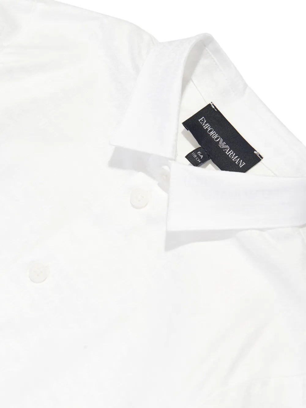 Emporio Armani Kids Button-up shirt Wit