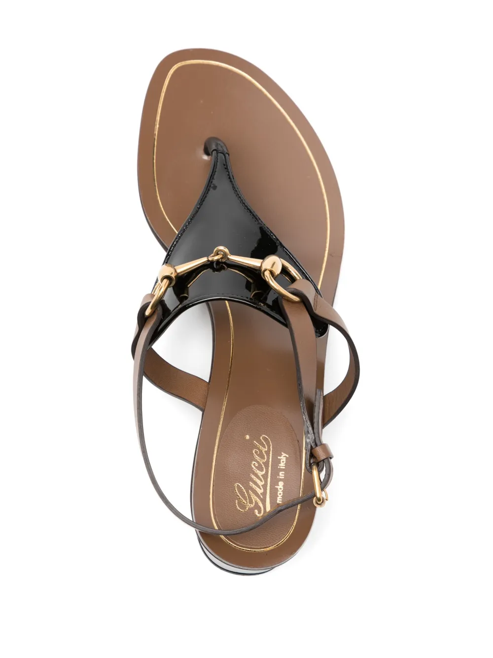 Gucci Horsebit sandalen Zwart