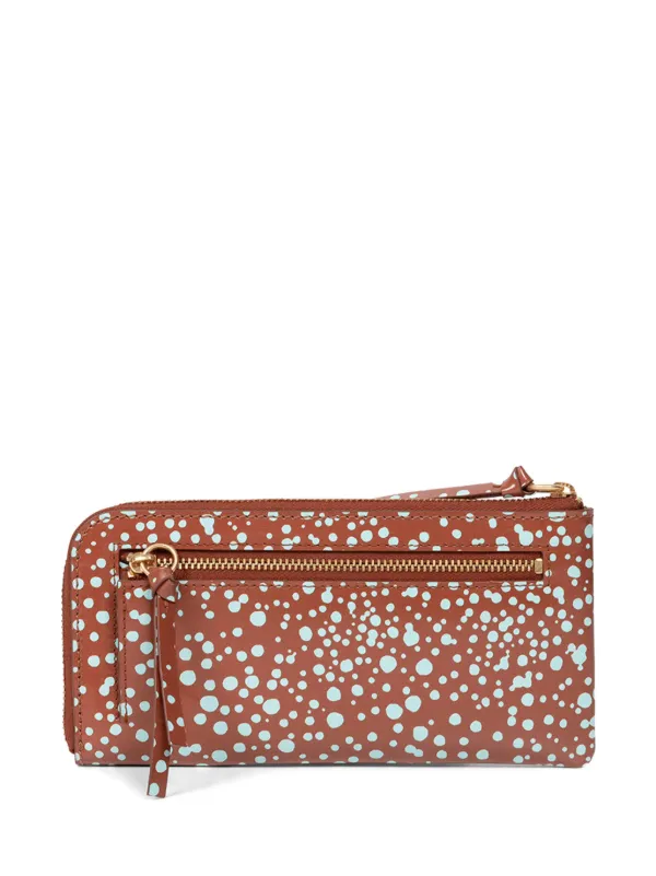 DRIES VAN NOTEN Polka Dot Print Wallet | Brown | FARFETCH SA