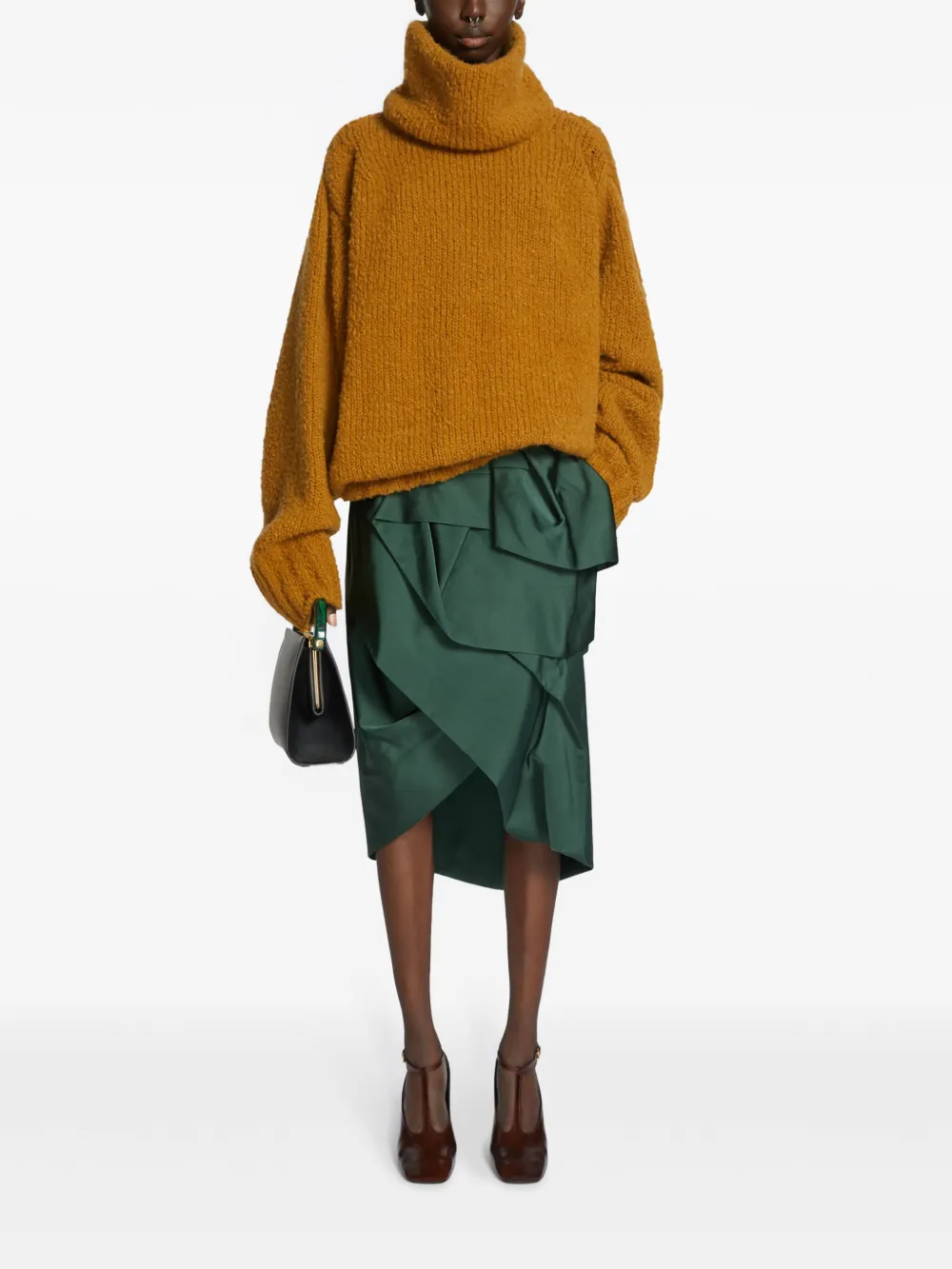 DRIES VAN NOTEN Trui met hoge hals - Bruin