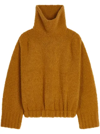 DRIES VAN NOTEN high-neck Knit Sweater | Brown | FARFETCH