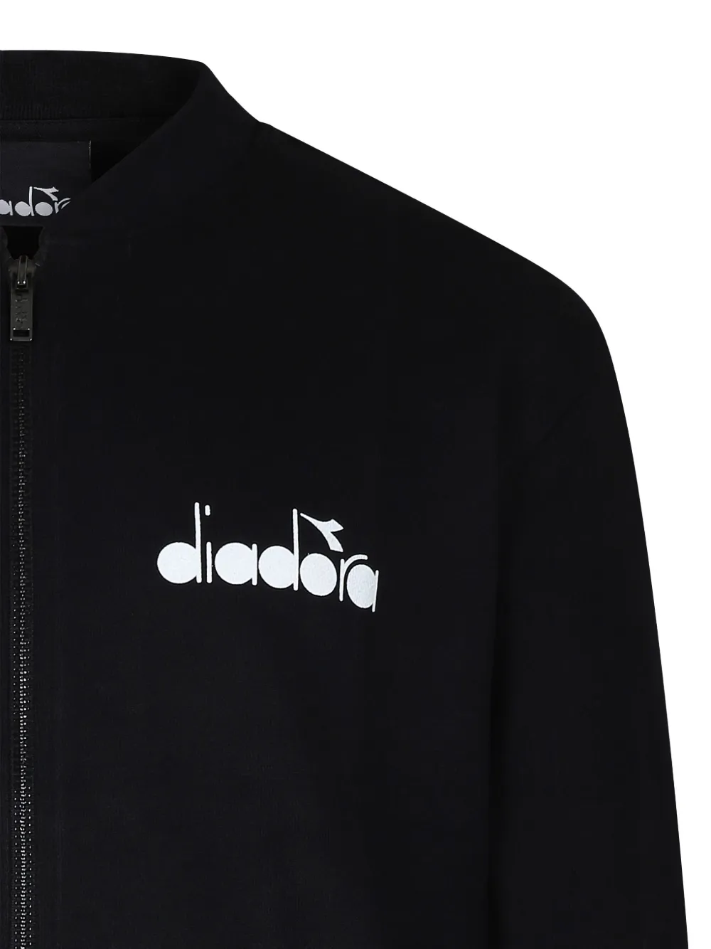 Diadora Junior Sweater met rits Zwart