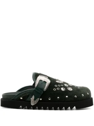 TOGA PULLA タッセルミュール Toga Virilis スタッズ レザーミュール | ブラック | FARFETCH JP
