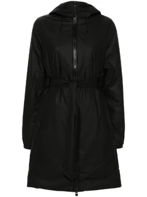 Y-3 フーデッド レインコート | ブラック | FARFETCH JP