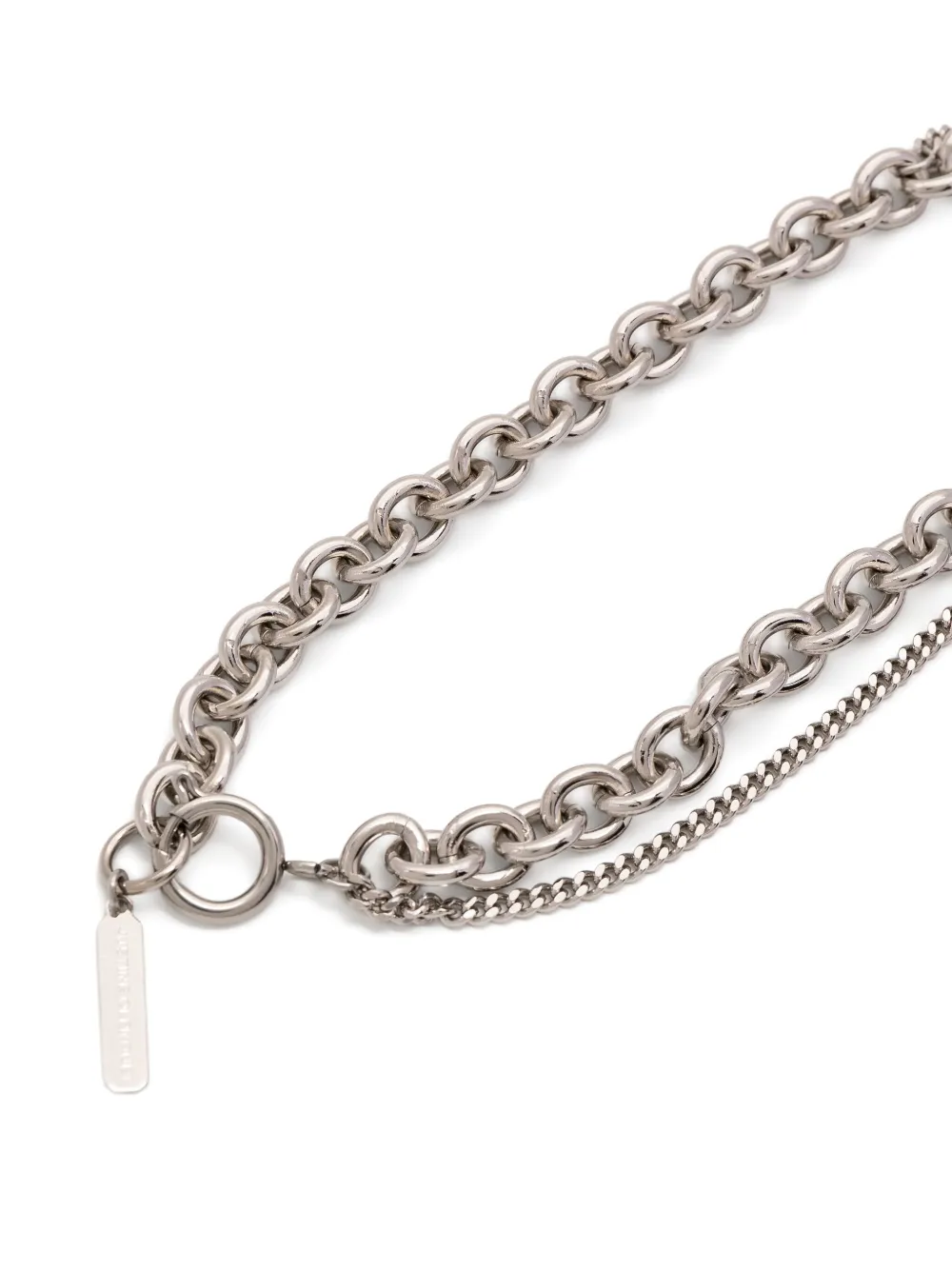 ジュスティーヌクランケ JUSTINECLENQUET CHASE NECKLACE Justine Clenquet Chase Necklace | Silver | FARFETCH GE
