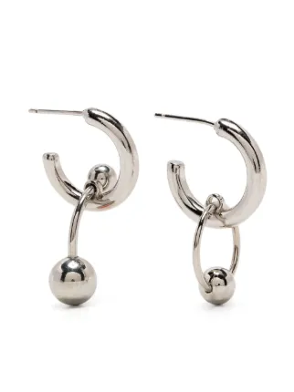 Justine Clenquet Frankie ピアス | シルバートーン | FARFETCH JP