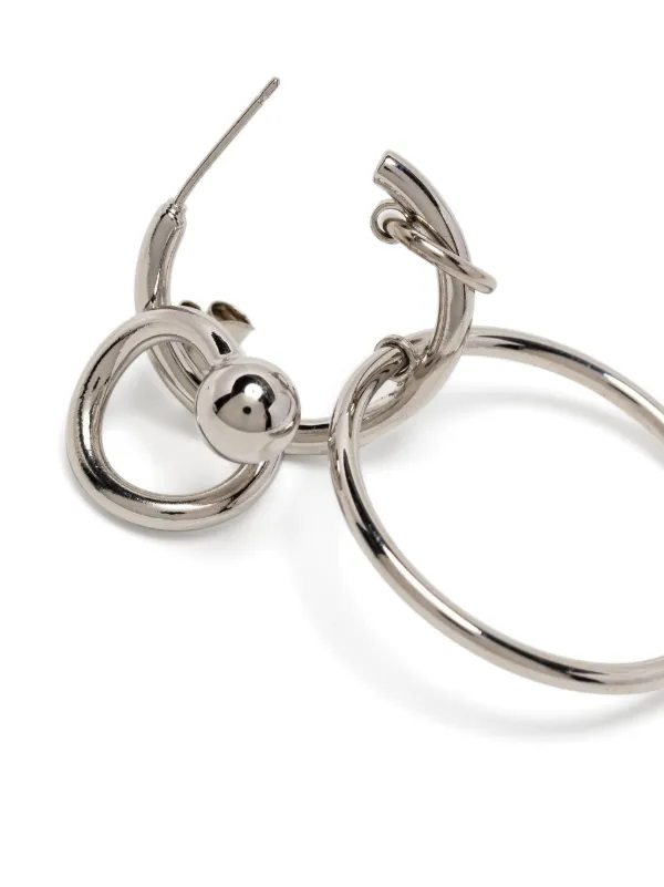Justine Clenquet BEL ピアス | シルバートーン | FARFETCH JP