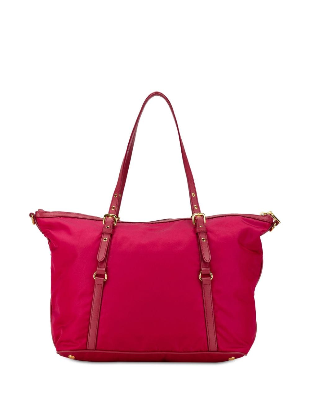 Prada Pre-Owned 2000-2013 Saffiano-Trimmed Tessuto satchel - Roze