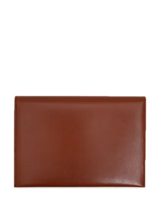 【最終】THE ROW ザロウ SQUAREPOUCH レザーポーチ財布ブラウン The Row 財布 | ブラウン | FARFETCH JP