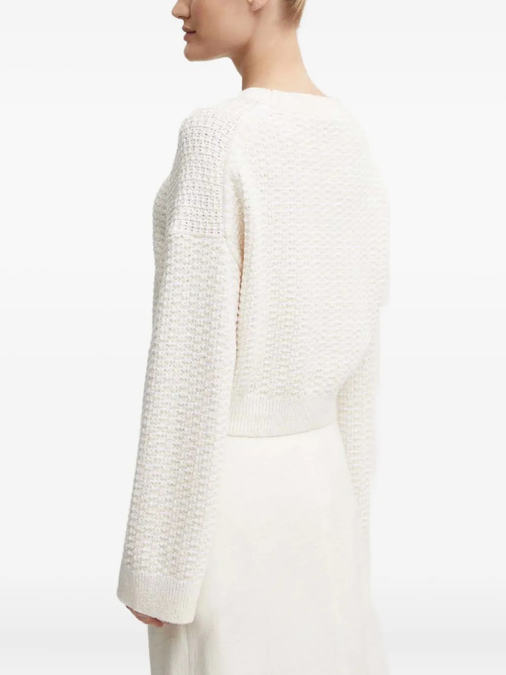 A.L.C. Trui met ronde hals en textuur Wit