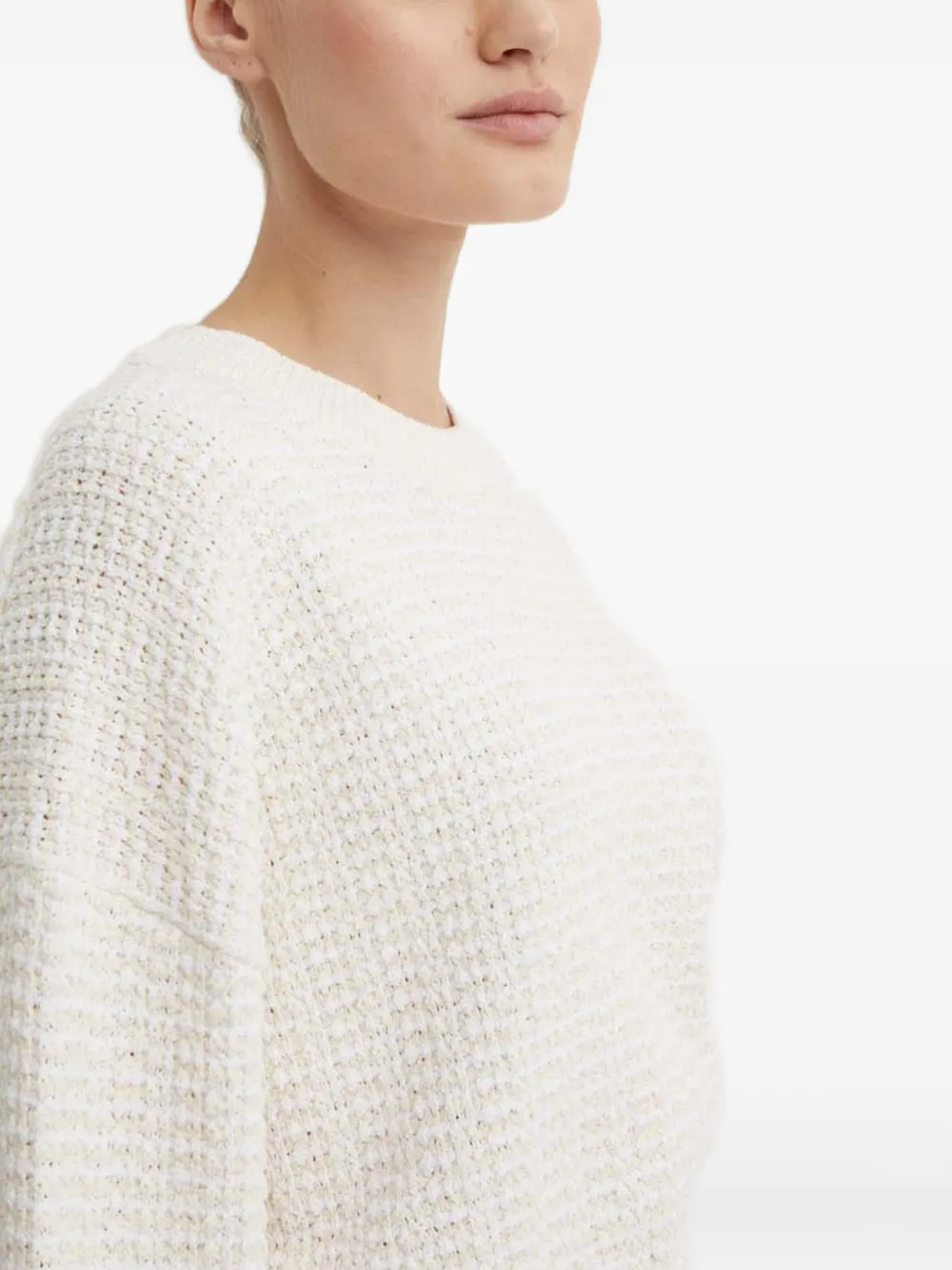 A.L.C. Trui met ronde hals en textuur Wit