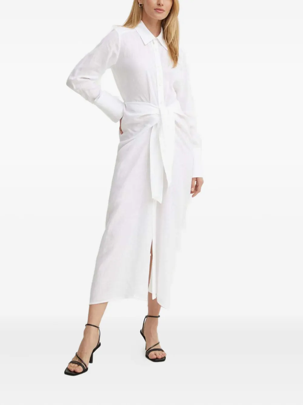 A.L.C. Carson blousejurk met gestrikte voorkant Wit