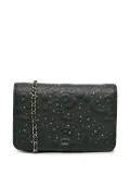 CHANEL Pre-Owned 2019 Studded Calfskin Camellia Wallet On Chain crossbody bag - Black