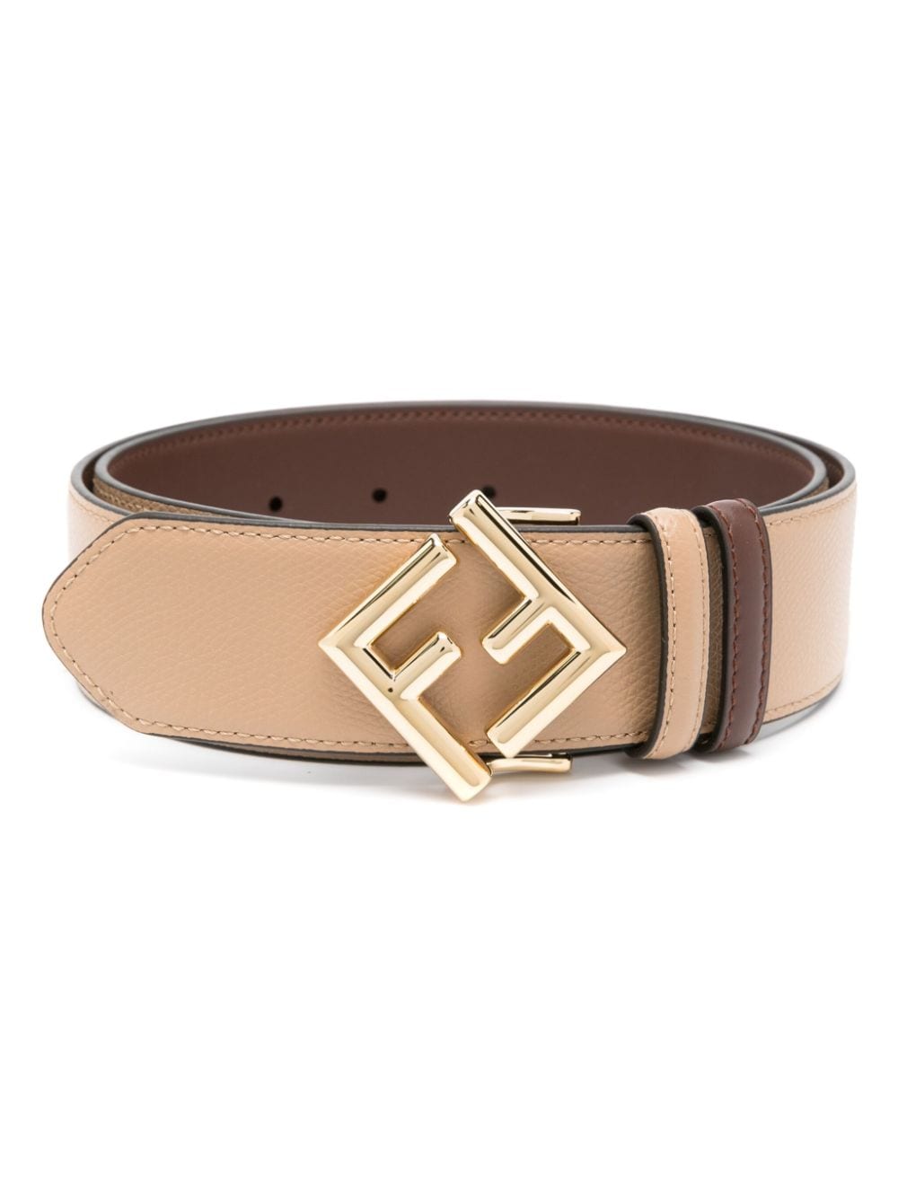 FENDI FF-buckle belt - Neutrals