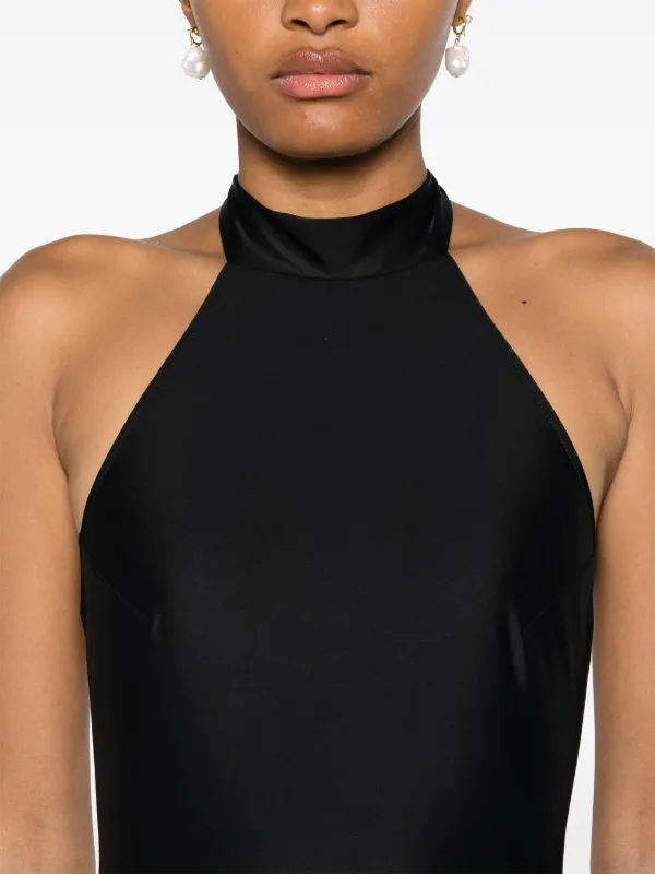 Atu Body Couture Halterneck Bodycon Jumpsuit | Black | FARFETCH GE