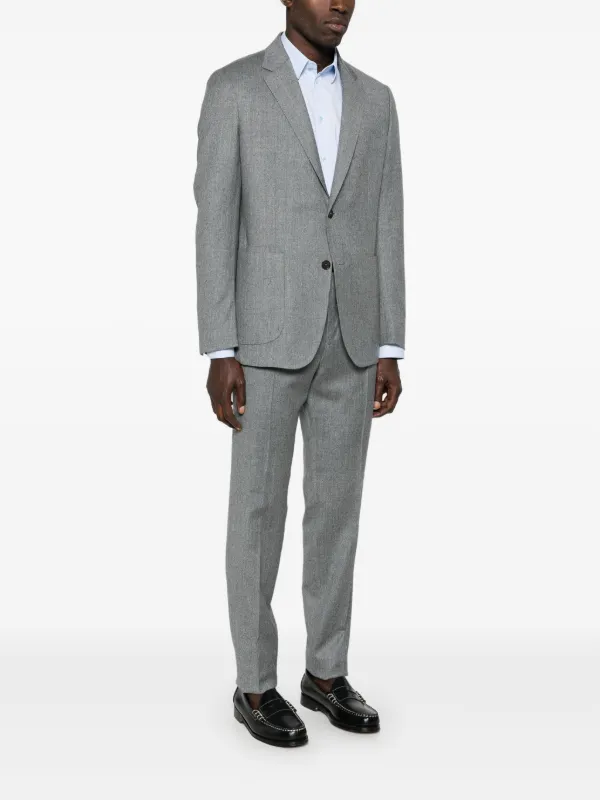 Zegna ウール スーツ | グレー | FARFETCH JP