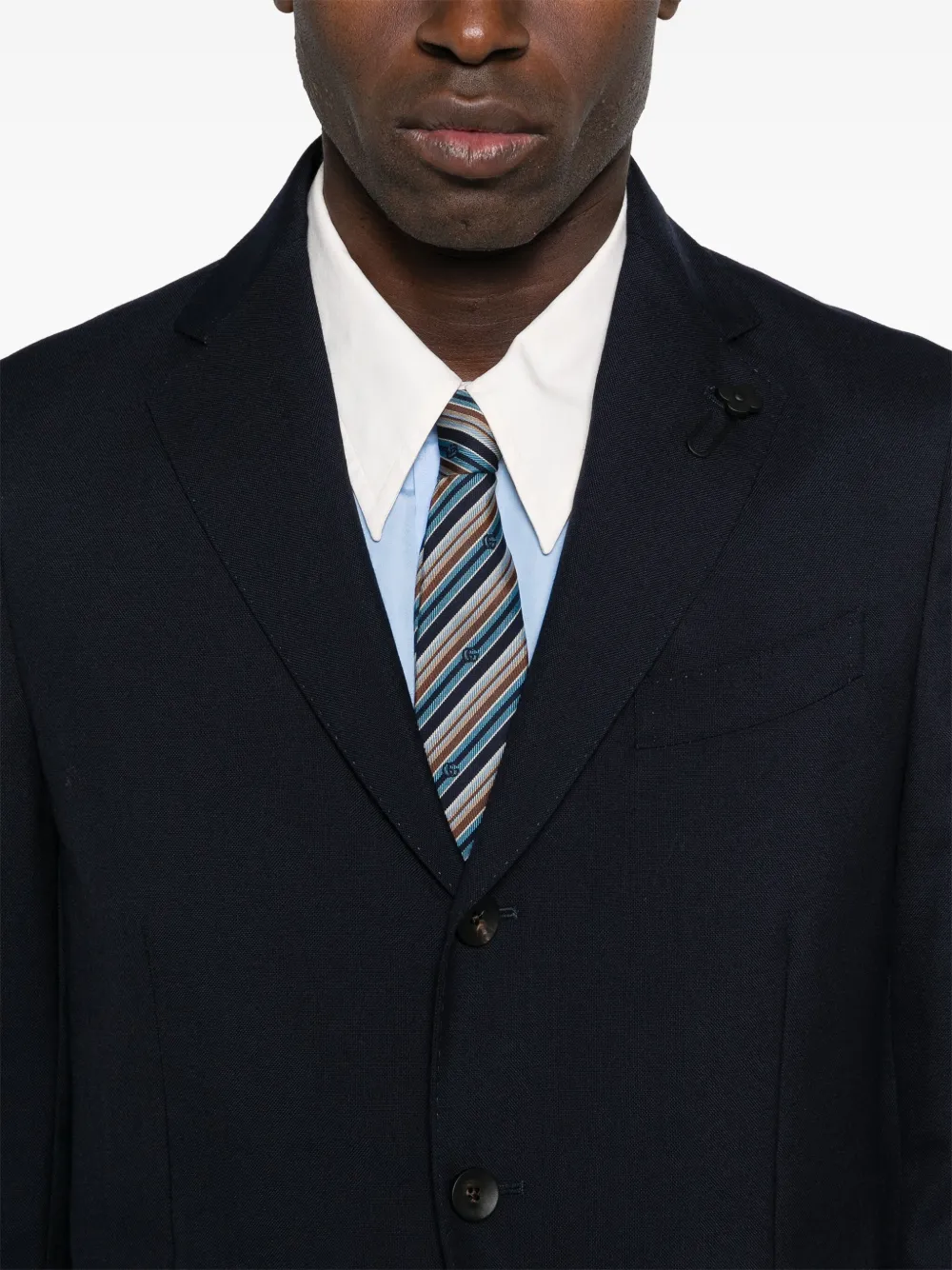 Lardini Wollen blazer Blauw
