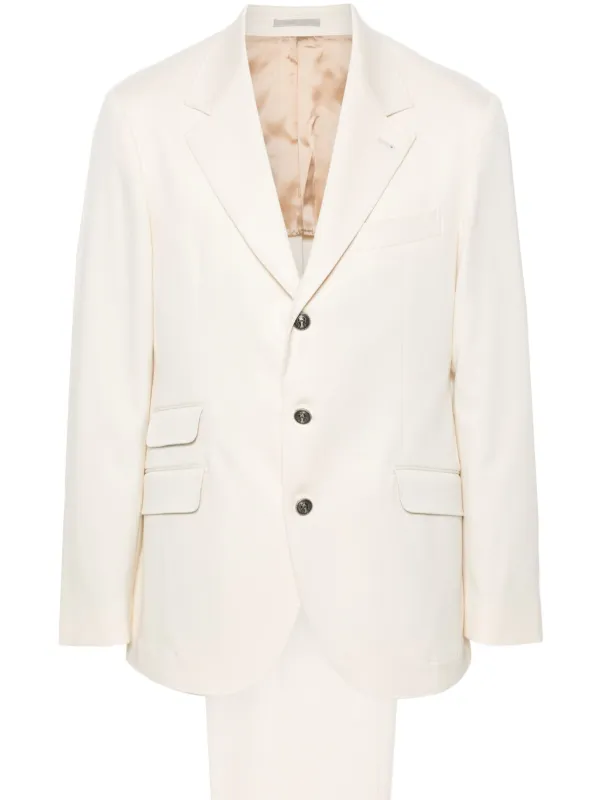 Brunello Cucinelli プリーツ スーツ | ニュートラル | FARFETCH JP