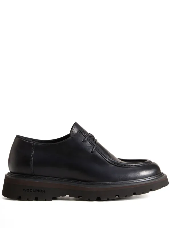 【送料&関税込】Woolrich Retro Lace-up Sneakers Men's Retro Sneakers in Nylon with Leather and Suede Details