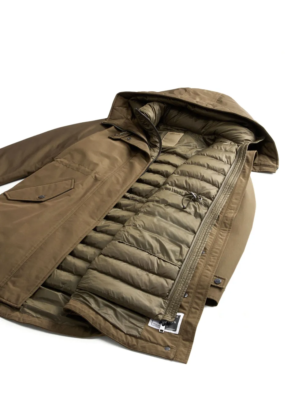 Woolrich Authentic 3 in 1 parka Groen