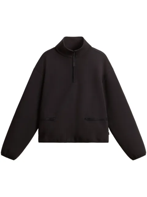 Woolrich sweatshirt i fleece med lynlås