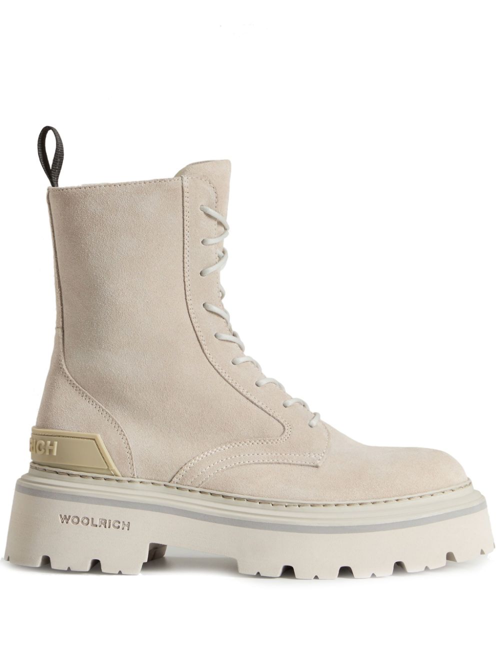 Shop Woolrich Logger Suede Boots In Neutrals