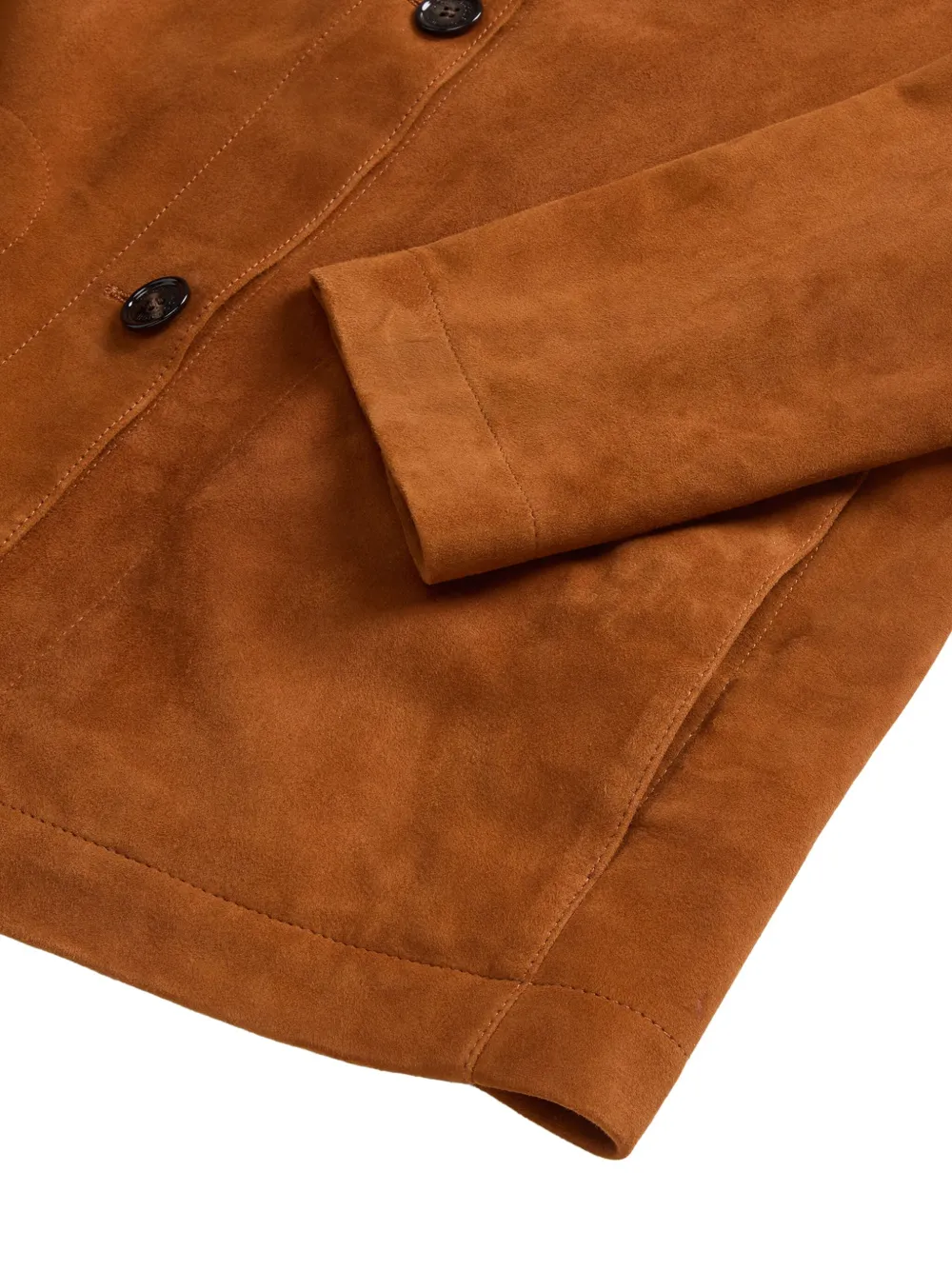 Woolrich Light Suede Jacket In Orange
