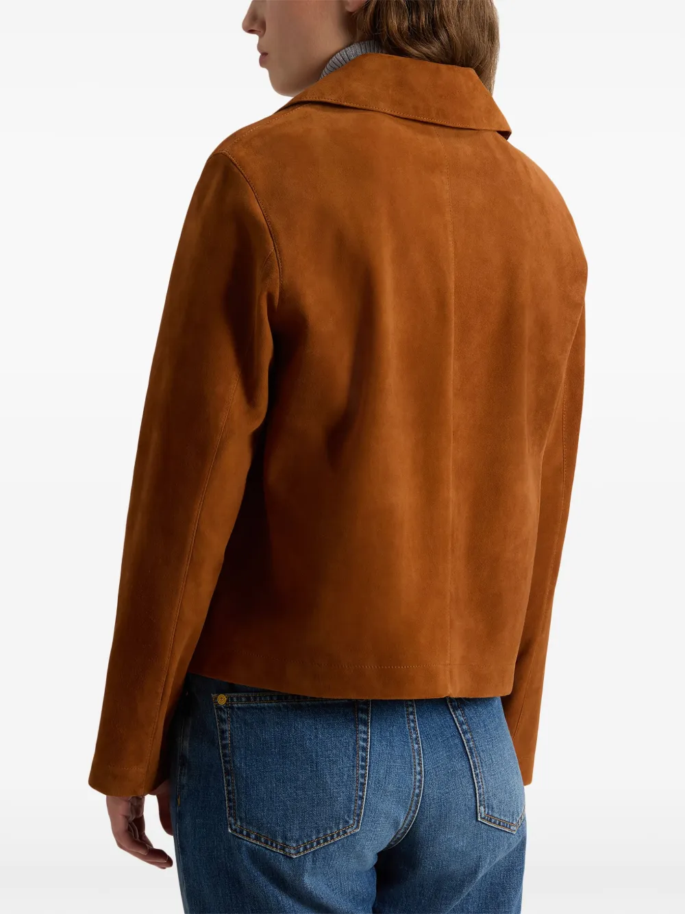 Woolrich Licht suède jack Oranje
