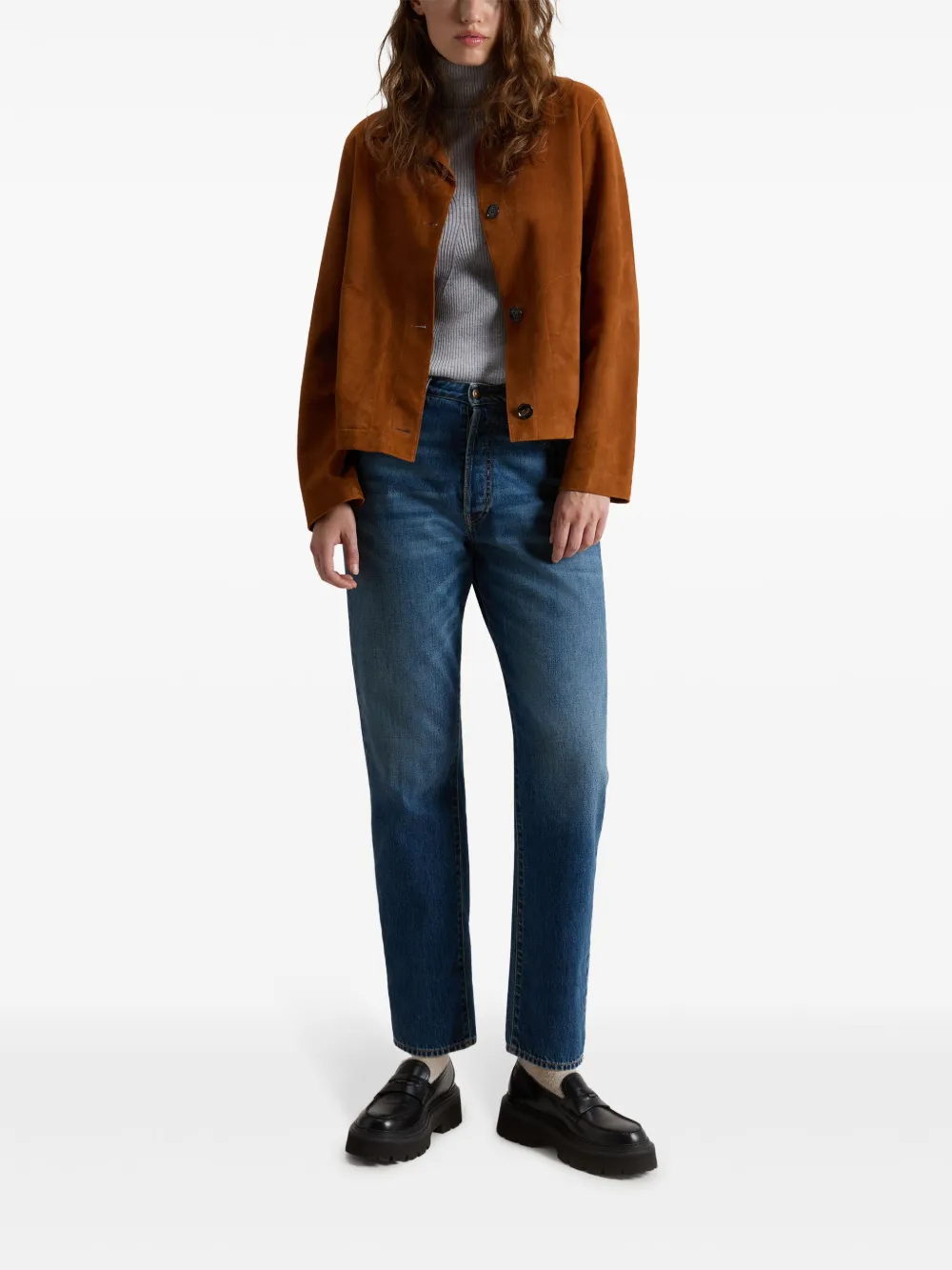Woolrich Licht suède jack Oranje