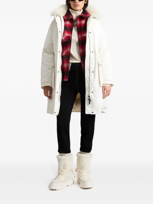 Woolrich Arctic Medium パーカーコート | ホワイト | FARFETCH JP