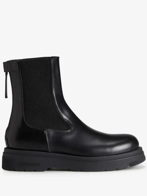 Woolrich bottines chelsea en cuir à logo embossé