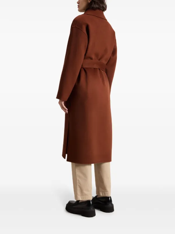 Belted coat wool hotsell