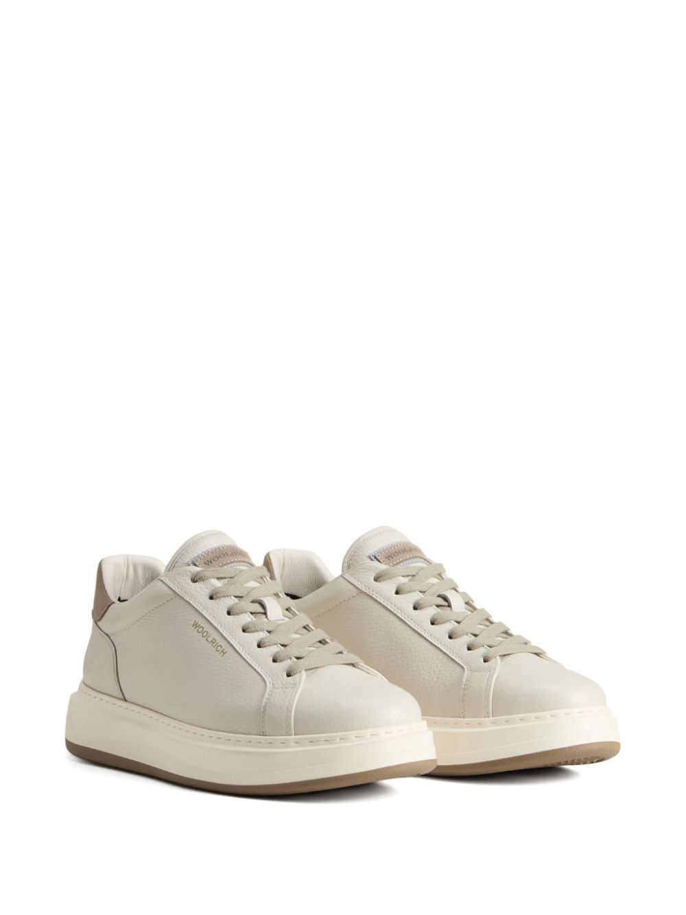 Woolrich round-toe trainers - Beige