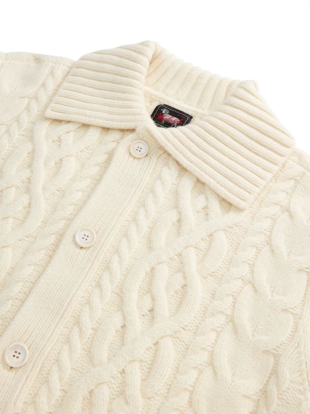 Woolrich Kabelgebreid vest - Beige