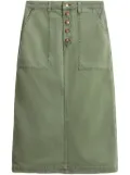 Woolrich cotton midi skirt - Green