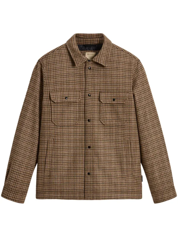 Veste Surchemise Surchemise Laine Sur Chemise Beige Homme Woolrich